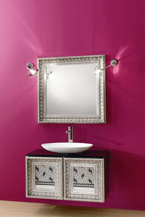 Classic style washbasin cabinet / with mirror